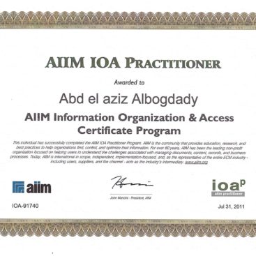 Aziz-AIIM-IOA-Practitioner-Certificate