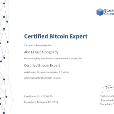 Aziz-Certified Bitcoin Expert