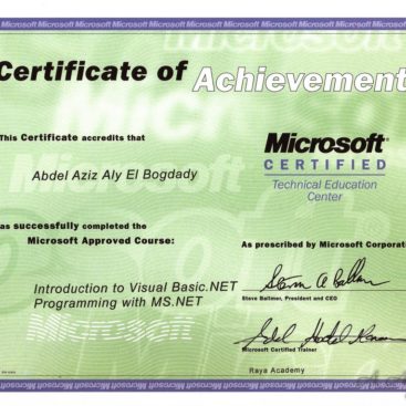 Aziz_MS_Cert_Introduction-to-VS-Net-Programming-with-MS-Net